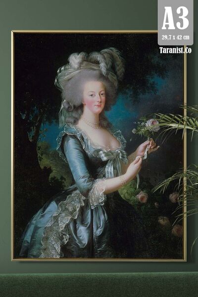 Taranist Kağıt Poster Marie Antoinette Ünlü Tablolar - Kuşe (30X42 CM)