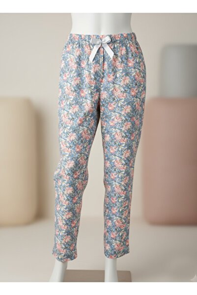 Altınay عزر الأزهار Pocketless قيعان بيجامة المرأة الصيف فسكوزي