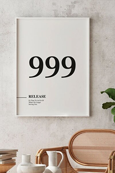 Taranist Kağıt Poster - 999 Melek Sayıları - Serbest Bırakma Döngü Bitiş Başl...