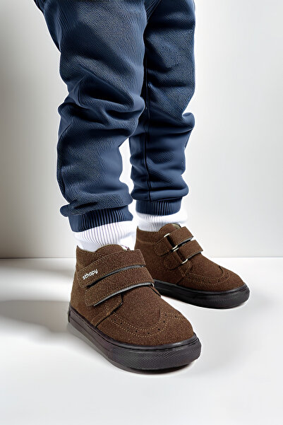 Sthapy Meldin Ortopedik Cırtlı Kız-Erkek Çocuk Kışlık Bot Ayakkabı 21-30 Numara