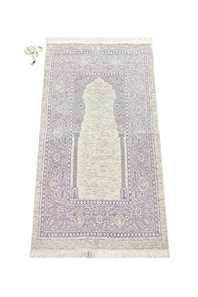 İhvan Covor de rugăciune de lux Mihraplı Chenille Mov