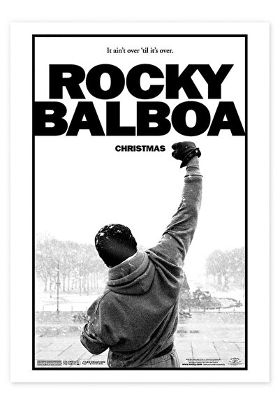 Taranist Kağıt Poster Rocky Balboa Sylvester Stallone 33x48 Cm