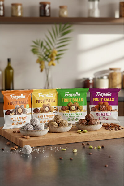 Frapella Antep Pistachio Covered Antep Pistachio Cream Filled Fruit Ball 40 Gr. X 12 Pieces