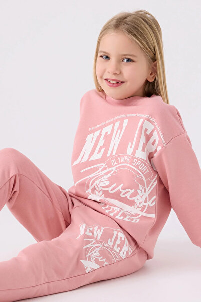 Rolypoly Girl's tracksuit - retro pink