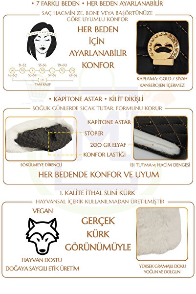 Mağazam Online Bílá plyšová čepice srdce | Zimní dámská čepice z umělé kožešiny Nový rok, novoroční dárek