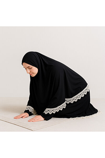 Kutay Collection Διπλό Κομμάτι Εποχιακό Hijab Κεντημένο Γυναικείο Φόρεμα Προσευχής - Ρούχα που δεν ιδρώνουν