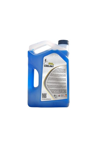 SAMER V8 German Lubricants Blue Radiator Coolant 5L – Long Life Car Engine Antifreeze – Ready to Use