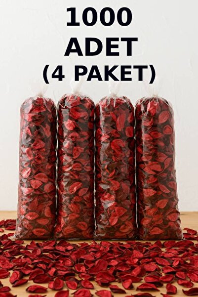 nistabolje 1000 Adet Kuru Gül Kurusu Yaprağı Hediye Süs Dekor Romantik