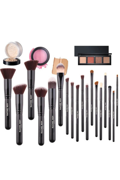 Z'oreya 18-предметний набір професійних пензлів для макіяжу Kabuki