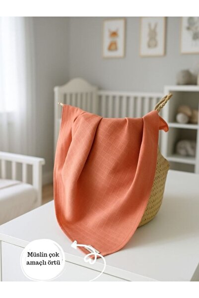 Pedimu Terra Muslin Cover Muslin Baby Blanket Unisex Plain 75*75