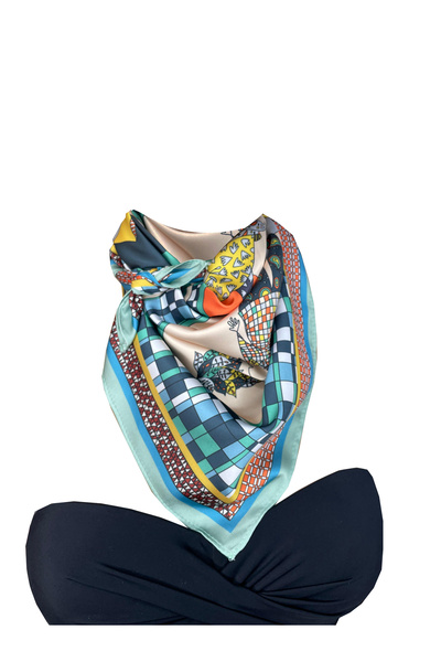 Bolder Scarf Masal Laci Fular 70*70 cm