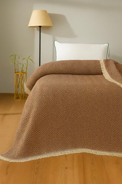 HOME MOD STORE تريبوليس بايك مفرد مهدب ومفرش سرير 170x210 سم