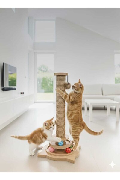 RealWood Cat Scratching Stick and Toy