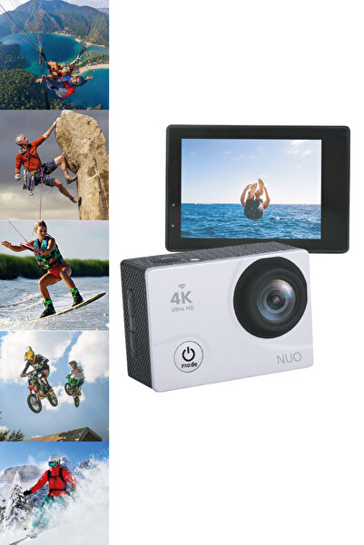 NUO CWP-11 4K WiFi Aksiyon Kamera | Su Geçirmez Kutu, Geniş Açı Lens, Spor & Outdoor Kamera