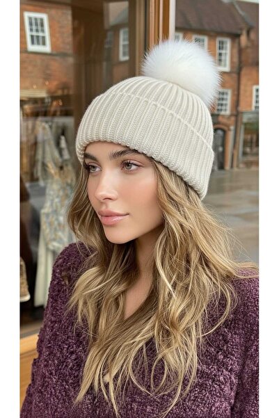 LAGRANZE Γυναικείο μπερέ SoftTouch με πομπόν