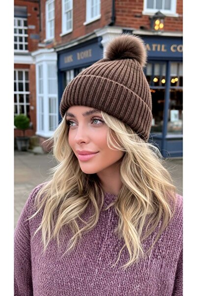 LAGRANZE Kadın SoftTouch Ponponlu Bere