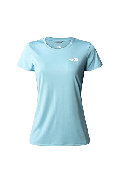 THE NORTH FACE W REAXION AMP CREW - EU Kadın T-Shirt NF00CE0TLV21 Mavi-XXL