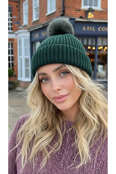 LAGRANZE Women's Softtouch Pompon Beanie