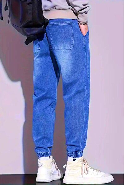 Oksit Reax Slim Fit Simon Elastic Waist and Cuffs Drawstring Jogger Cut Men's Jeans