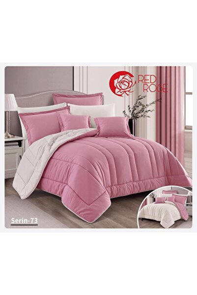 Brides مفرش نفرين ساده طقم مكون من 8قطع حشوه ثابته لحاف مقاس 240×260سم