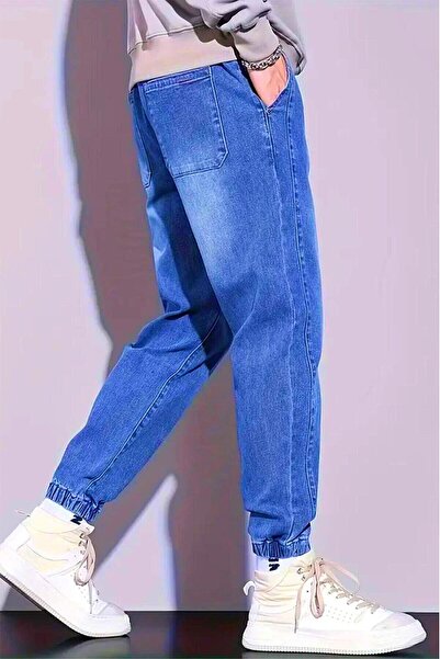 Oksit Reax Slim Fit Simon Elastic Waist and Cuffs Drawstring Jogger Cut Men's Jeans