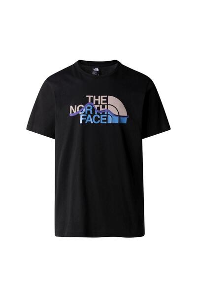 THE NORTH FACE Erkek Kısa Kollu MOUNTAIN LINE Tişört NF0A87NTJK31 Siyah-XL