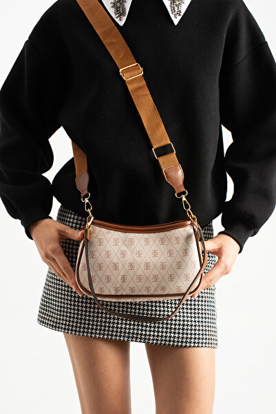 Zealous farme monogram baget ve çapraz çanta