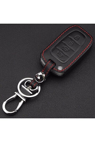 VTH Husă cheie 4 butoane din piele ecologica - Hyundai IX35 Sonata -
