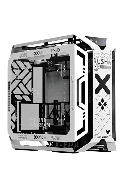 Hyper Rocket X-ERA PRO ATX 7 Argb Fan Beyaz Oyuncu Kasası