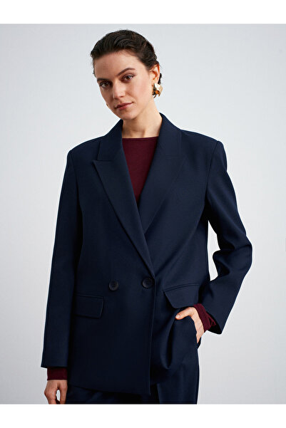 Dilvin 60767 Blazer Jacket-Navy Blue