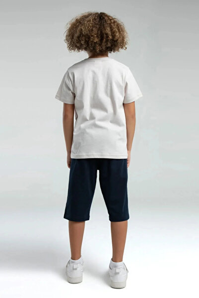 Rolypoly Boy's Cream Capri Suit