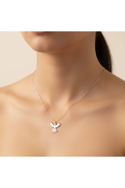 TabiTela 925 Ayar gümüş kolye anka kuşu SM7775