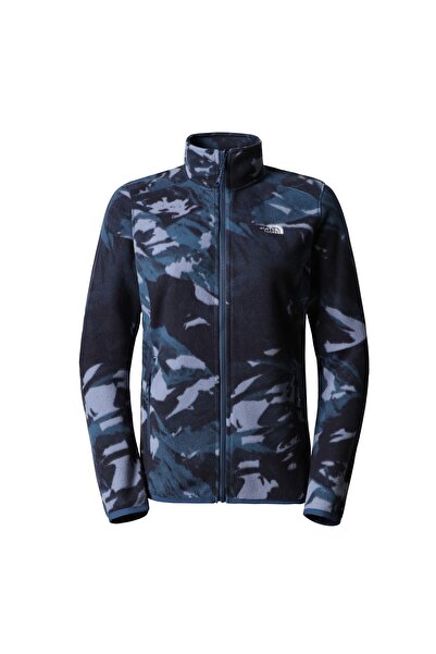 THE NORTH FACE Kadın 100 GLACIER Tam Fermuar Polar NF0A5IHO9751 Safari-XL