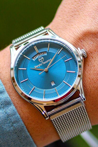 Sergio Tacchini Erkek Çelik Kol Saati 5 Atm Su Geçirmez İtalyan Tasarım