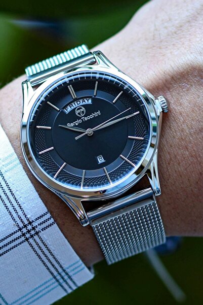 Sergio Tacchini Erkek Çelik Kol Saati 5 Atm Su Geçirmez İtalyan Tasarım