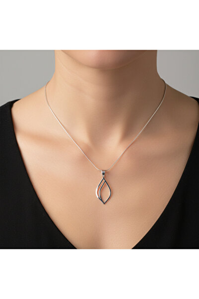 TabiTela 925 Ayar gümüş kolye lale SM8353