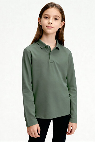 TOMMY LIFE Basic Polo Neck 2-Pack Black-Cagla Unisex Children's T-Shirt - 11170