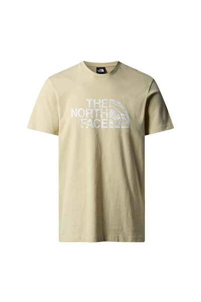 THE NORTH FACE M WOODCUT DOME Erkek Tişört NF0A87NX3X41 Bej-XXL