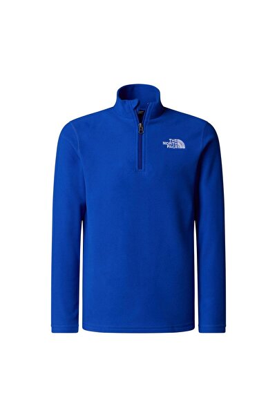 THE NORTH FACE МЛАДЕЖКО ДЪЛГО ПУЛОВЕР С КЪС ЦИП NF0A8AZMCZ61 Синьо-XS