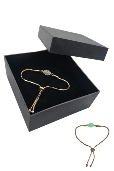 oftenadmire Altın Renk Kedi Gözü Fosforlu Karanlıkta Parlayan Boncuklu Bilege...