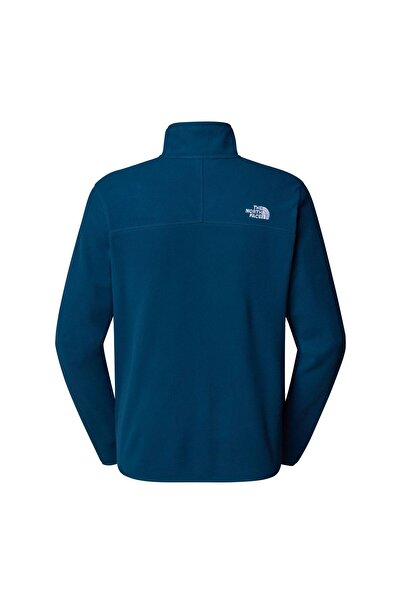 THE NORTH FACE M 100 Glacier Men's Short Zip Fleece Nf0A855W1No1 Blue-L