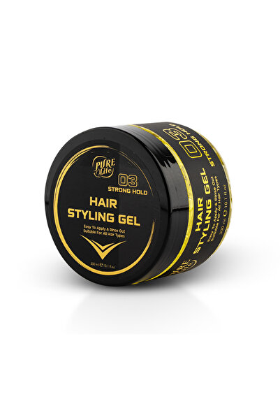 PureLife جل تصفيف الشعر Pure Life Strong Hold 03 - أقصى قدر من الثبات والتحكم الكامل واللمعان الطبيعي