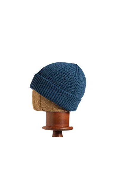 Hat Factory Beretă pliată tricotată albastru pastel