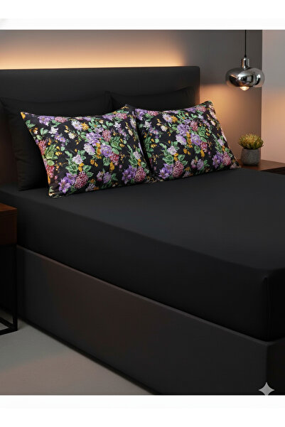 pınarhome collectıon 100% COTTON FABRIC RUBBERED SHEET+PILLOW CASE CORNER DEEP 28-30 CM SOFT FABRIC NEW SEASON