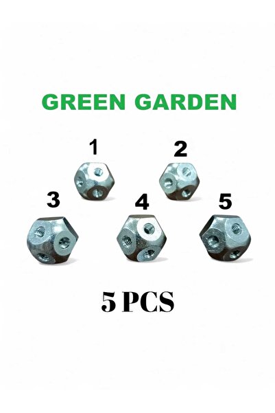 Genaric 5 قطع من مخرج الضباب الثلاثي المعدني