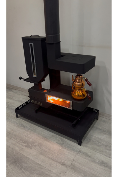 emsa Pelet Sobası Konfor Premium Seri Yüksek Isı verimli pelet soba Paslanmaz Krom Hazneli