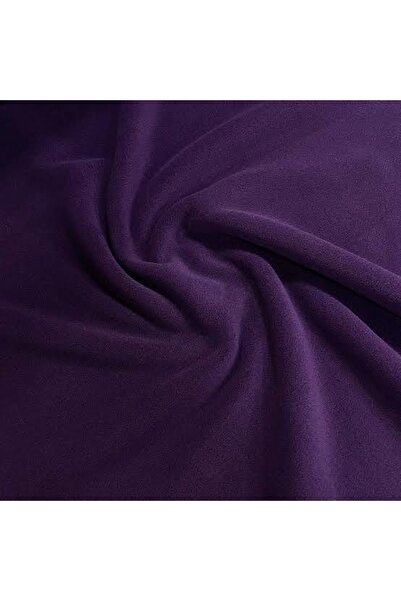 LinaByUgurr Mor Universal Kaliteli Tüylenmez Metrelik Kalın Polar Kumaş En 18...