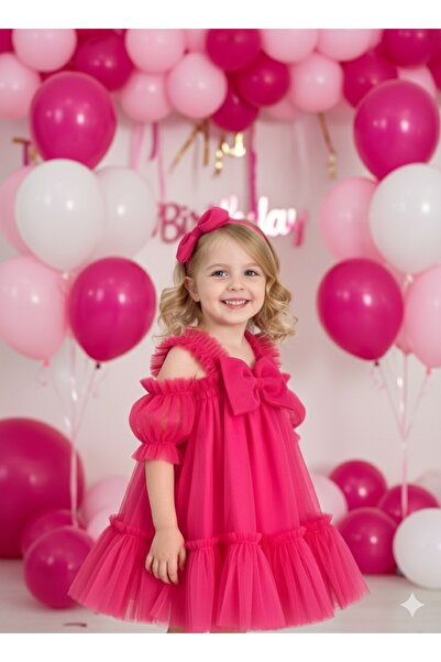 BİYA BABY kız çocuk ve bebek tül doğum günü özel gün elbisesi tütü elbise