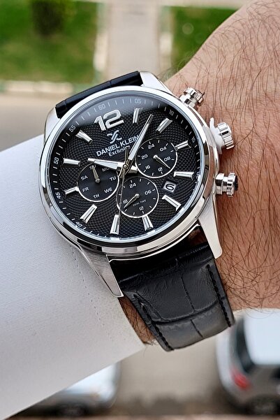 Daniel Klein Kasası Siyah Kordonu Siyah Renk 43 Mm İç Göstergeleri Aktif Erke...