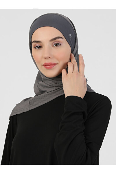 Ecardin وشاح ميكرو حجاب بريميوم برو - St054 رمادي غامق